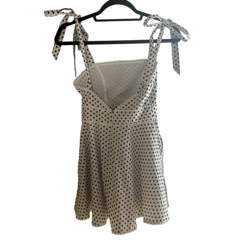 Majorelle Revolve Luna Mini Dress womens SIZE XS black white coquette romantic - Picture 12 of 17